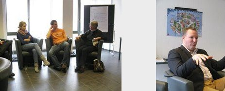 Politiker im Gespräche mit den Jungedlichen